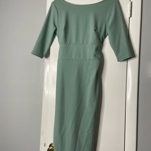 Sage Midi length dress